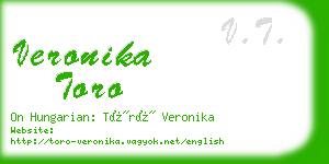 veronika toro business card